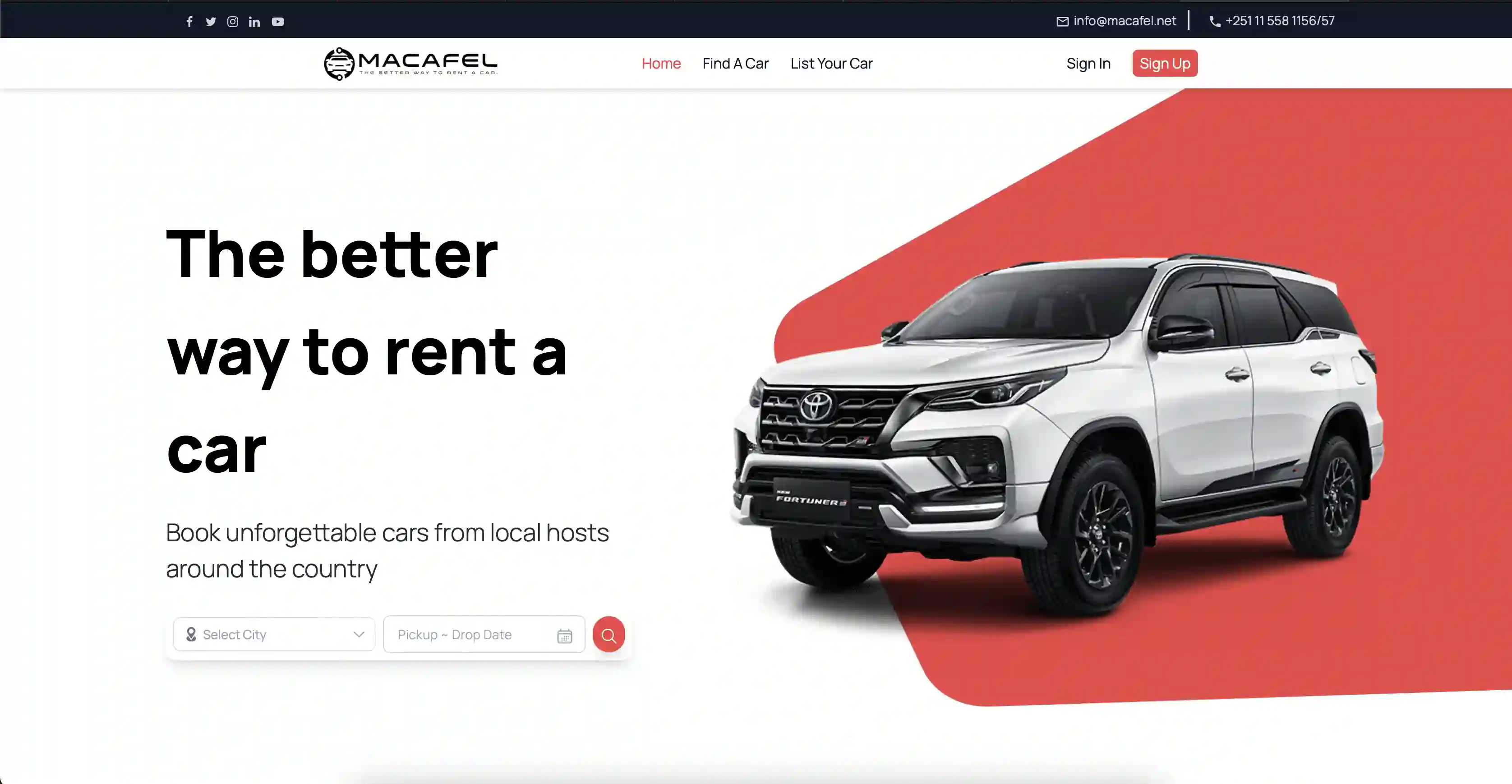 Macafel Car Rental